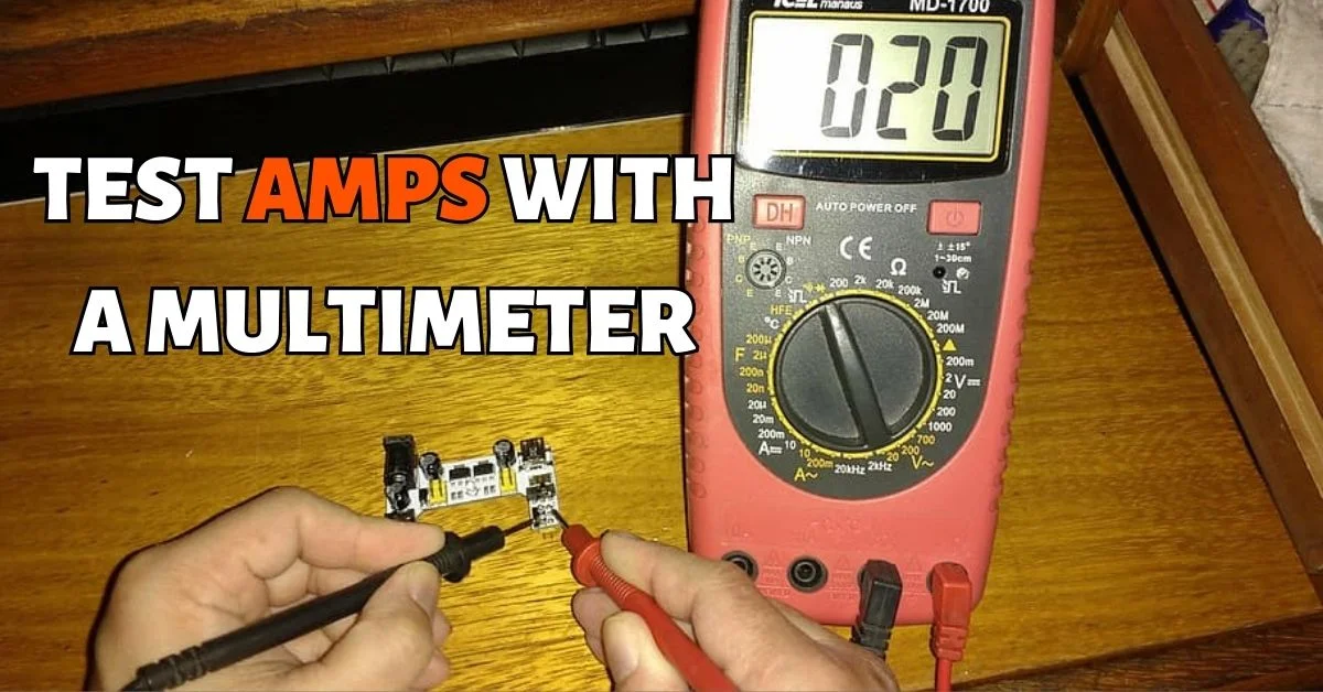 how to check amps with a multimeter